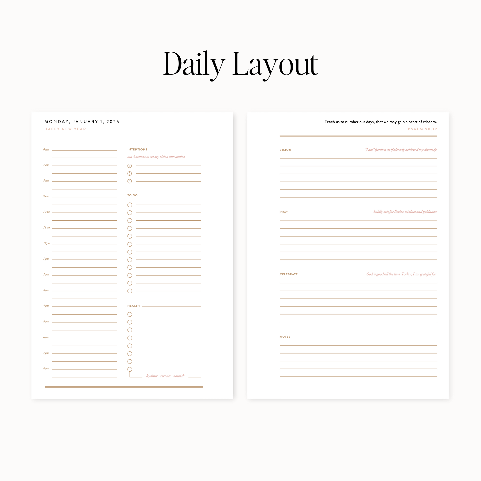 2025 Daily Intentional Planner® Insert Pack